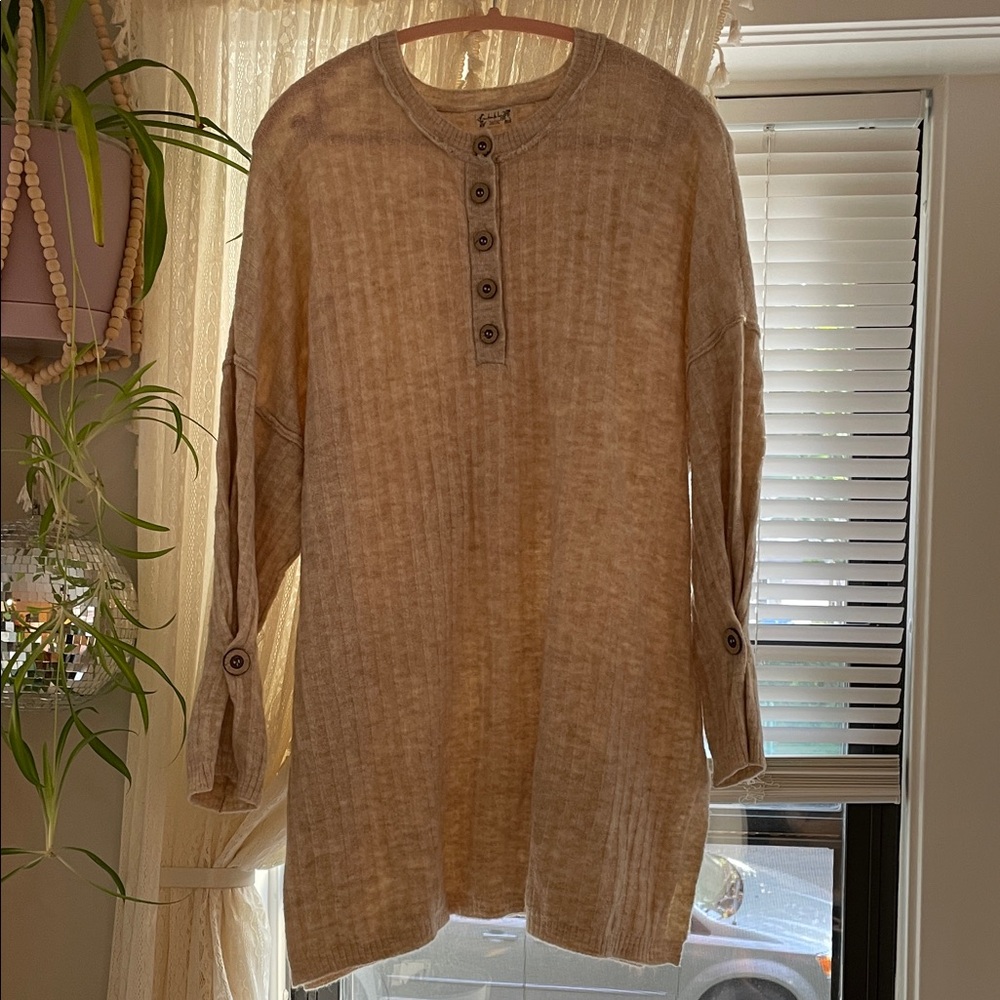 Intimately by Free People | Around the clock | ribbed oversized lounge tunic | m